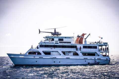 Image Title: Our dive boat, the Reef Encounter [Photo: Reef Encounter]