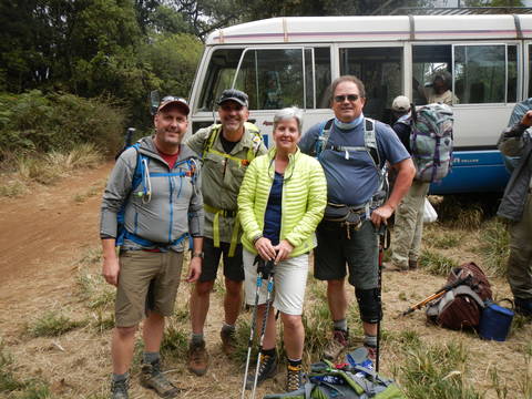 Image Title: Day one at the first Trail Head. [Photo: Open Door Travelers]