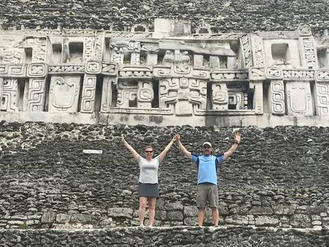 Image Title: Xunantunich Mayan Temple Ruins, Belize. [Photo: Open Door Travelers]