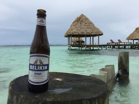 Image Title: Drink like a local - Belikin Beer of Belize. [Photo: Open Door Travelers]