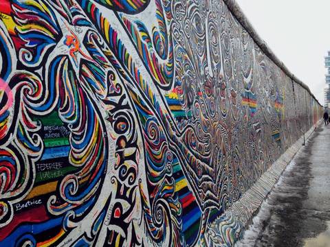 Image Title: One of the Stunning Murals along the East Side Gallery. [Photo: Open Door Travelers]