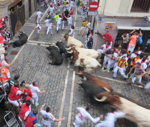 Image Title: The Bulls at Dead Man's Corner. [Photo: Open Door Travelers]